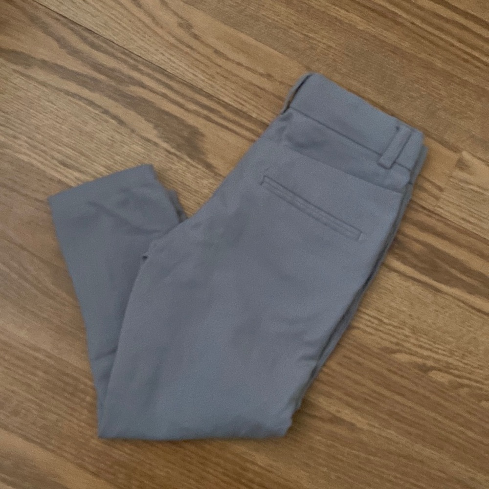 Grey fitted dress pants